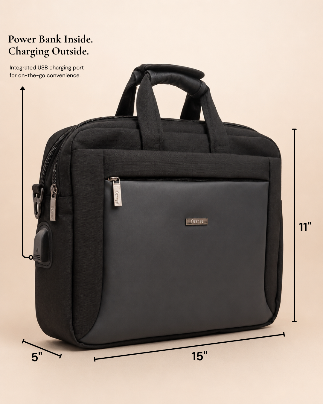 Work Duo — Backpack & Laptop Bag with Smart USB port