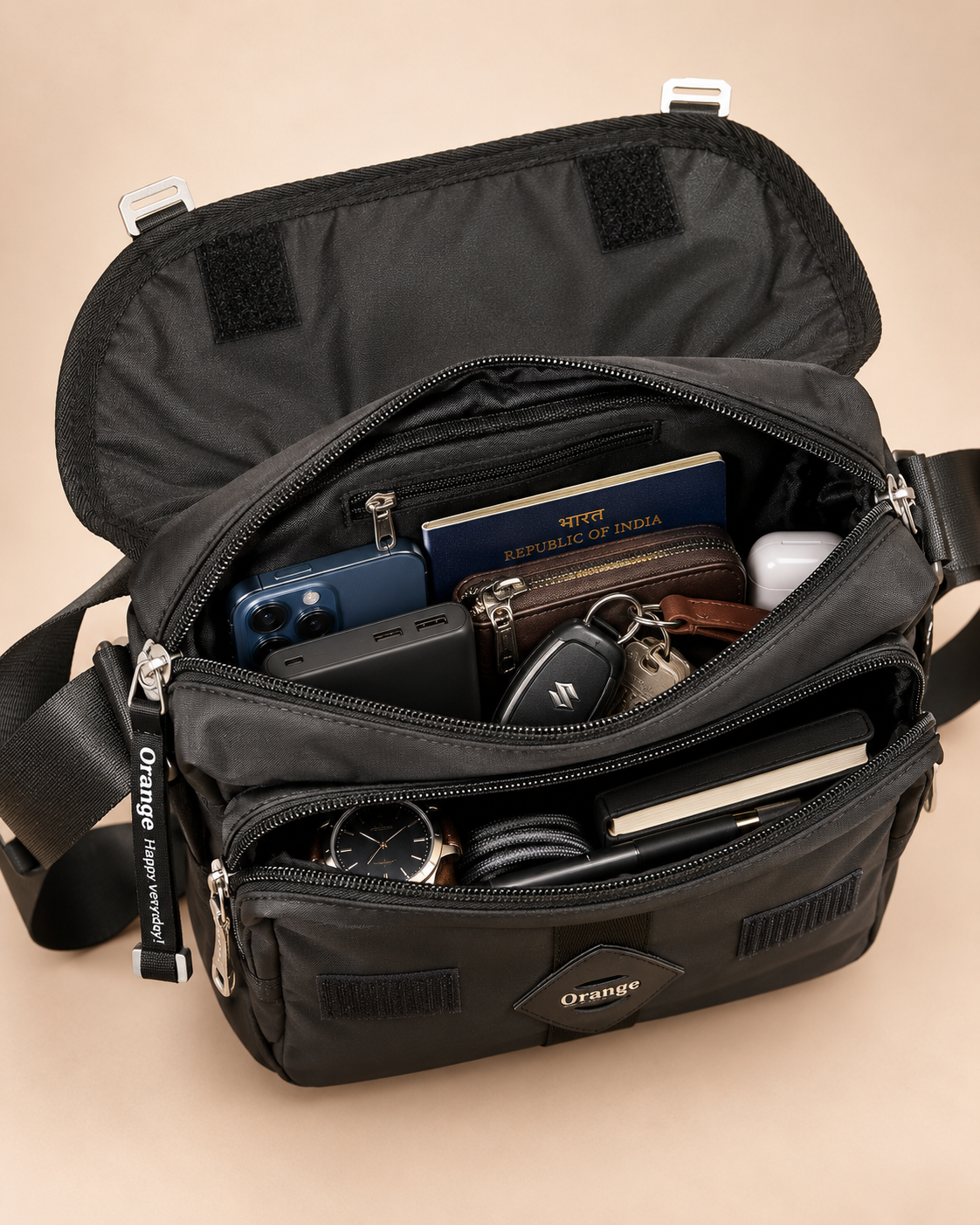 Hudson Multi Compartment Sling Bag